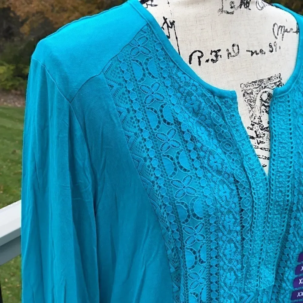 Stretchy knit long sleeve top